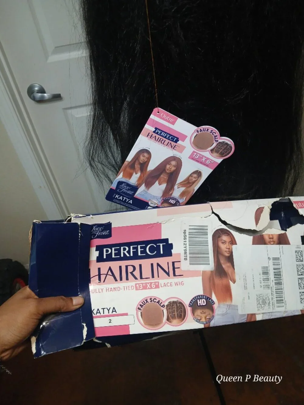 (Never worn)Perfect Hairline Faux Scalp 13x6 HD Lace Wig - KATYA Color 2